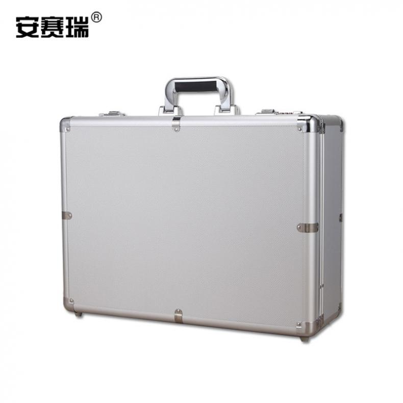 安赛瑞 28479 手提式密码工具箱 空箱 50*37*18cm（单位：个） 银色