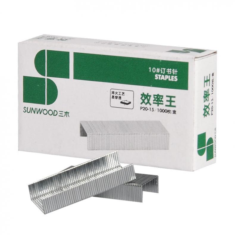 三木（SUNWOOD） P20-15 10号订书针 1000枚/盒 10盒/条（单位：条）