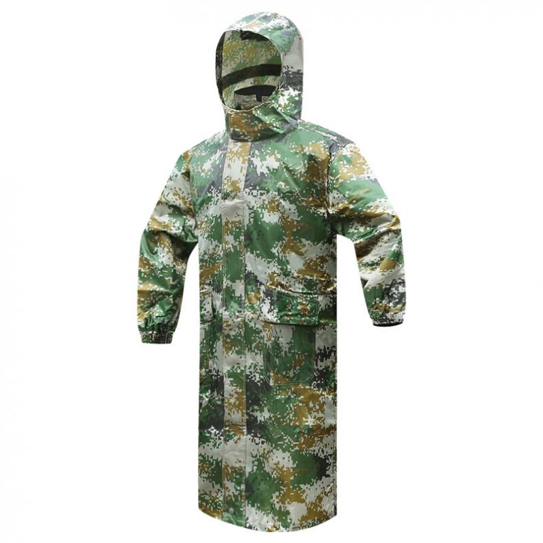 谋福（CNMF） 62 风衣式数码迷彩连体雨衣 3XL 180码（单位：件） 大帽檐 丛林迷彩