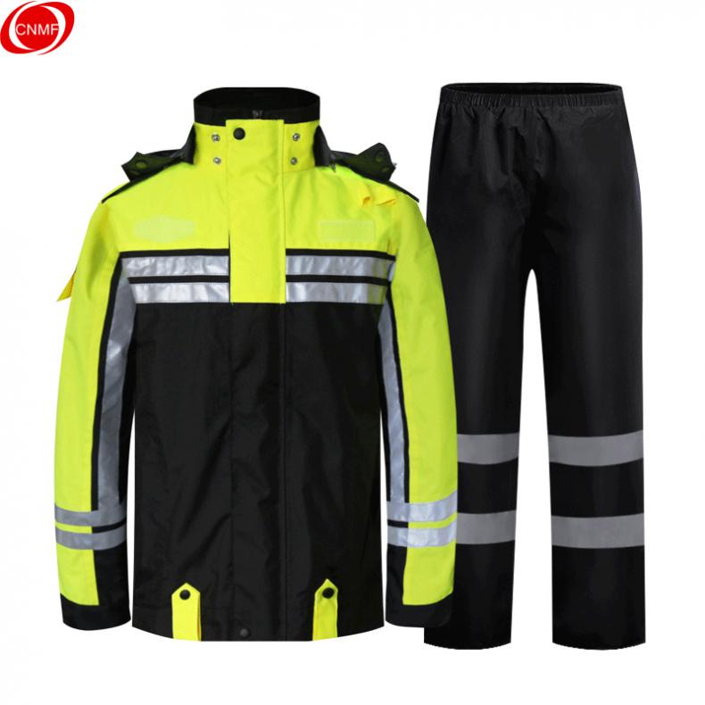 谋福（CNMF） 8225 新款交通警式雨衣套装  QX03 2XL 175cm（单位：套）