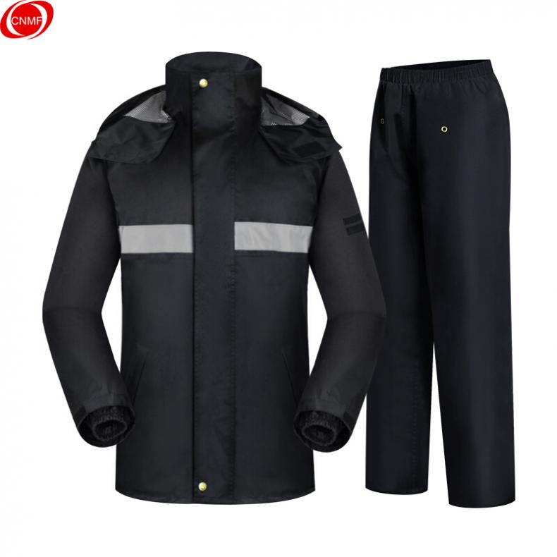 谋福（CNMF） 8925 反光执勤雨衣分体 3XL 180cm（单位：套） 黑色