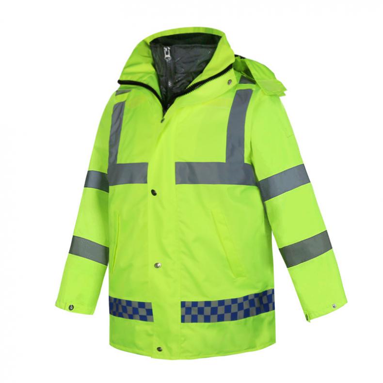 谋福（CNMF） 8014 加棉雨衣 单独上衣YGLMF05 185cm（单位：件） 荧光绿