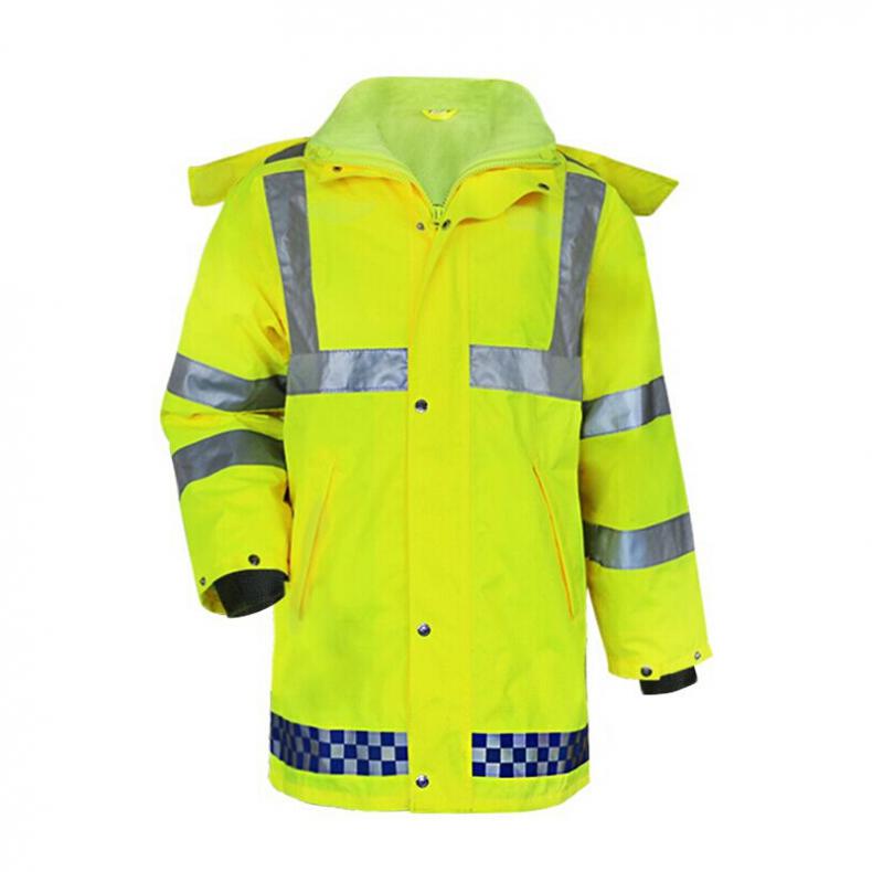 谋福（CNMF） 80123 耐寒加绒反光雨衣 单独上衣 4XL 185cm（单位：件）