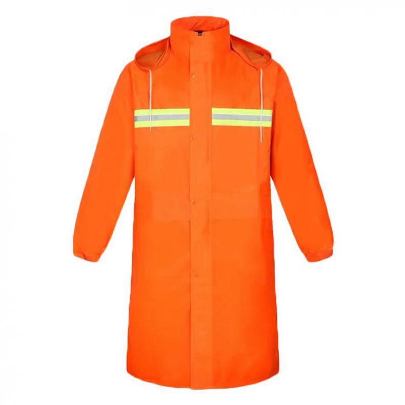 伏兴 XH2713 反光连体雨衣 下单备注尺码（单位：件） 橘红色
