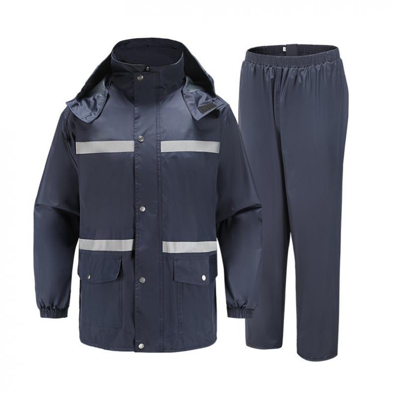 伏兴 XH2717 分体反光雨衣套装 下单备注尺码（单位：套） 黑色