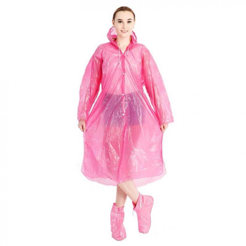 伏兴 XH3204 纽扣式一次性雨衣 10件/组（单位：组） 不包含鞋套 颜色随机
