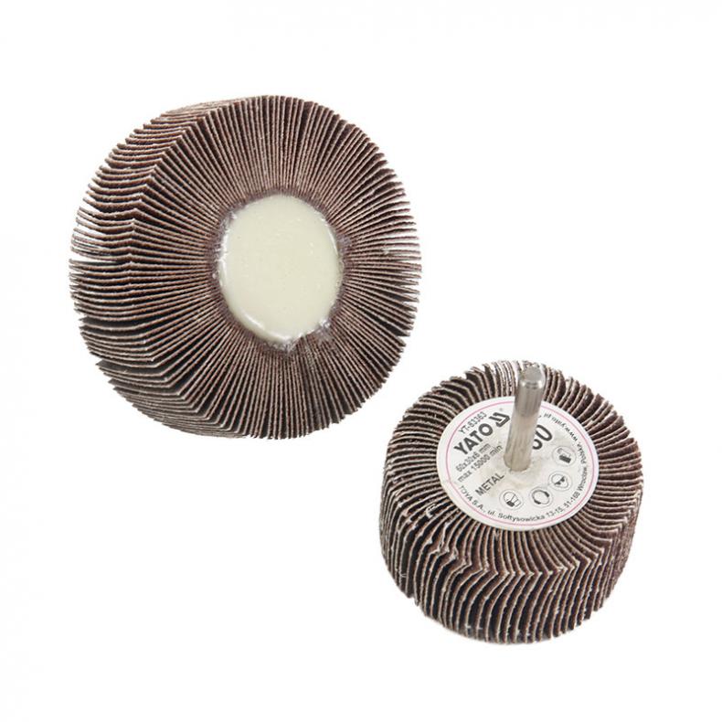 易尔拓（YATO） YT-83363 带柄百叶轮砂纸圈 80目 60*30*6mm（单位：把）