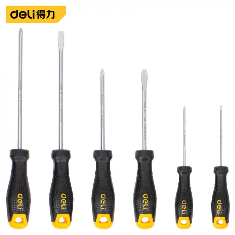 得力（deli） DL620106 塑柄螺丝批工具套 6件（单位：套）