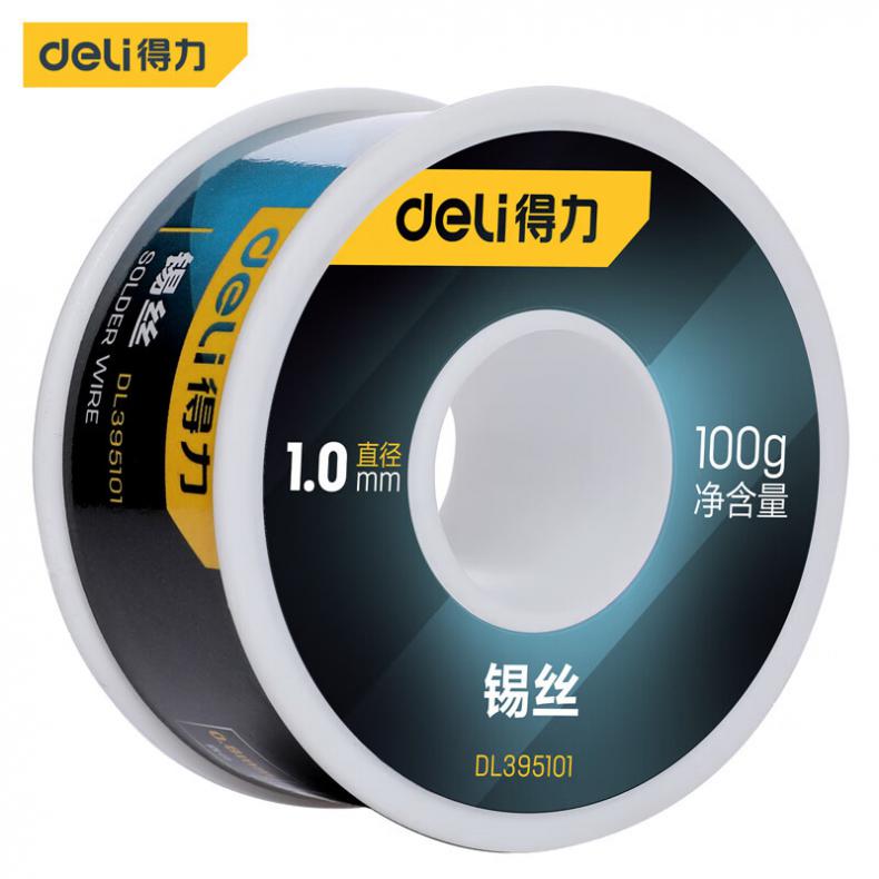 得力（deli） DL395101 无铅锡丝 1.0mm 100g（单位：卷） 63%含锡量