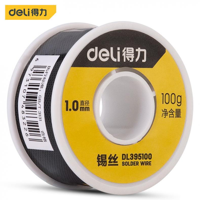 得力（deli） DL395100 锡丝 1.0mm 100g（单位：卷） 30%含锡量