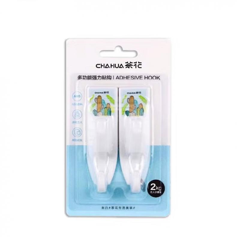 茶花（CHAHUA） 2936 强力粘钩 2个/卡 （单位：卡）  颜色随机