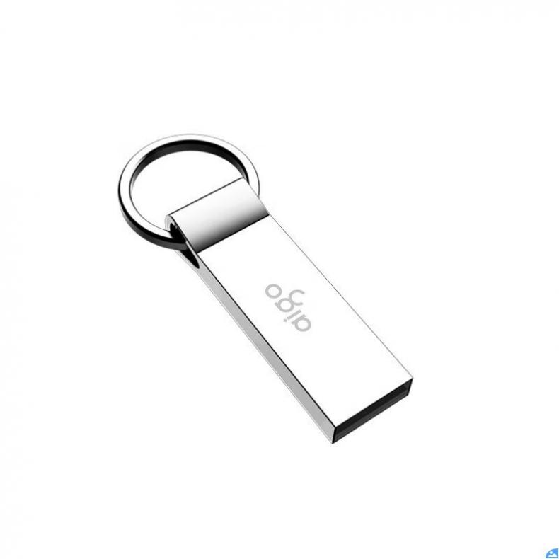 爱国者（aigo） U210 USB2.0便携挂环金属U盘 8G （单位：个） 银色
