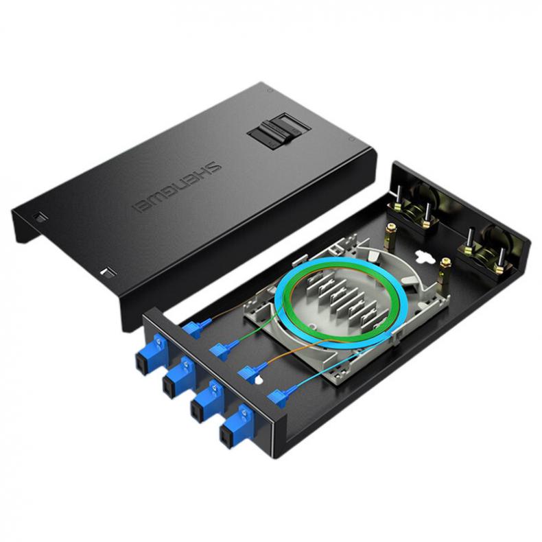 胜为（shengwei） FBO-104S-S 光纤终端盒 4口SC单模满配 壁挂式（单位：个）