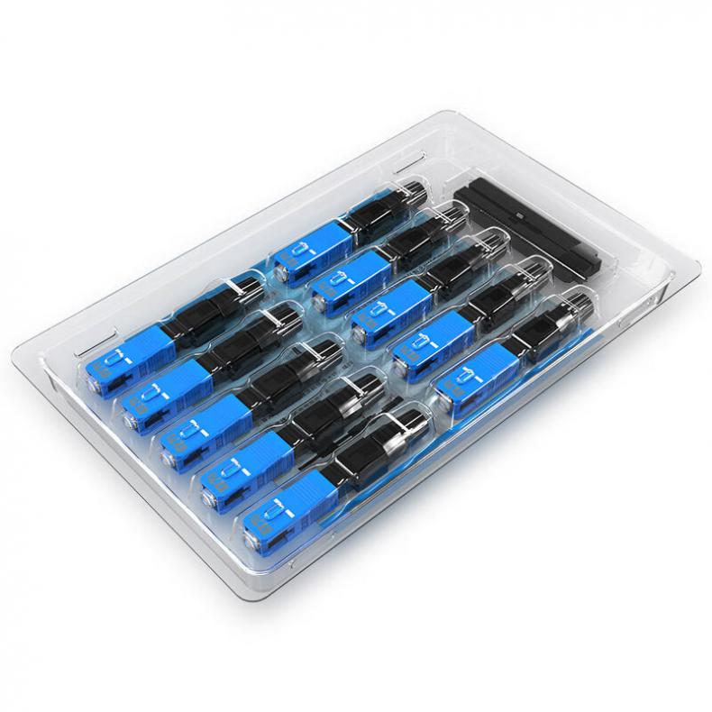胜为（shengwei） OCS-410 电信级SC光纤快速连接器 0.06m 10个/袋（单位：袋） SC/UPC接口 蓝色