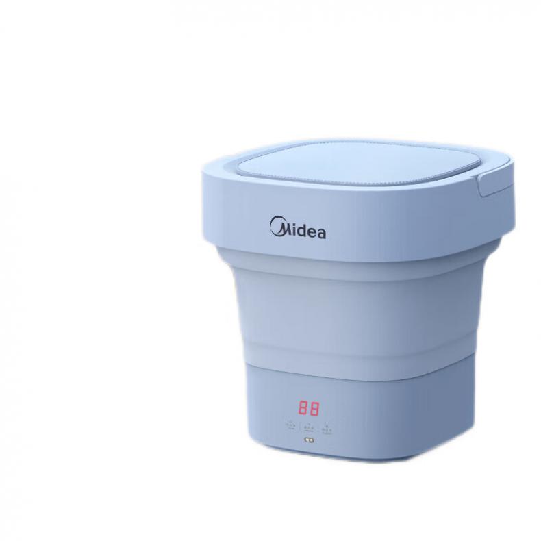 美的（Midea） MZD05-01L 折叠洗衣机 247*247*237mm/折叠前（单位：台） 冰盐蓝