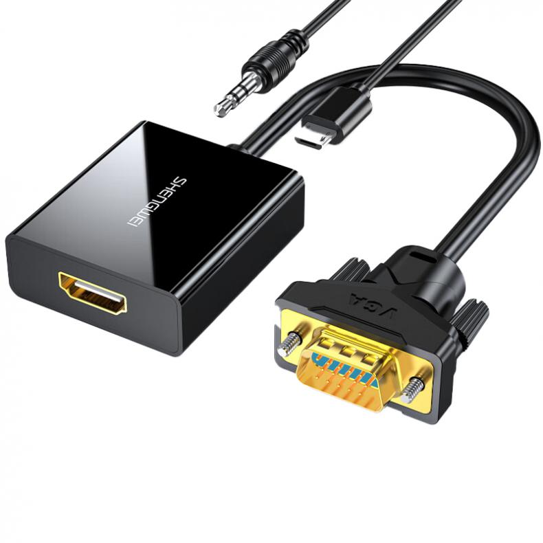 胜为（shengwei） AVH1025G VGA转HDMI高清视频转换器 1920*1080P （单位：个） 款式随机 黑色