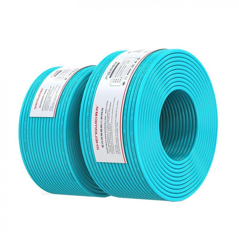 胜为（shengwei） CL80641B 八类双屏蔽网线 100米/卷（单位：卷） 天蓝色