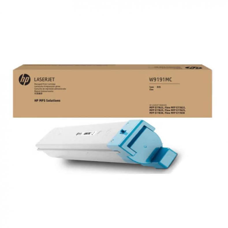 惠普（HP） W9191MC 硒鼓 带芯片 28000页 （单位：个） 适用E77822 E77825 E77830 系列 青色