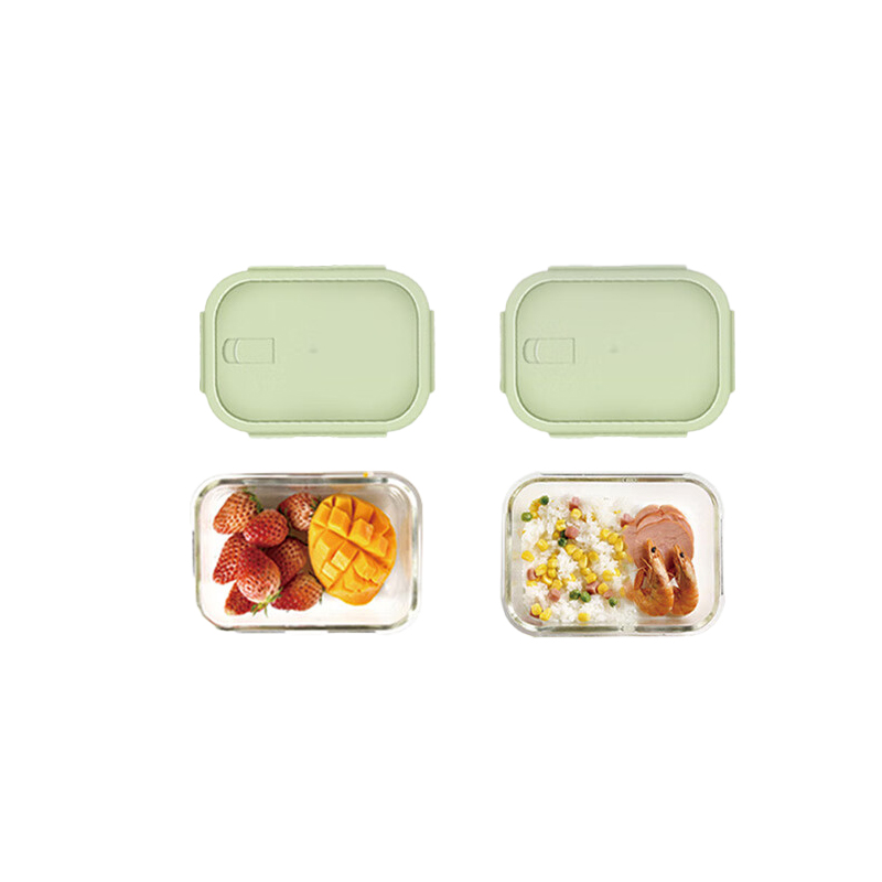 艾逸瑶选 CJ-21120 晶萃高硼硅玻璃饭盒2件套A 640ml*2 （单位：套） 新老包装随机发货 