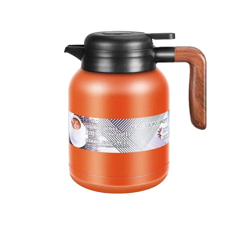 艾逸瑶选 CJ-21063 夏洛闷茶保温壶 1500ML （单位：个）  橙色