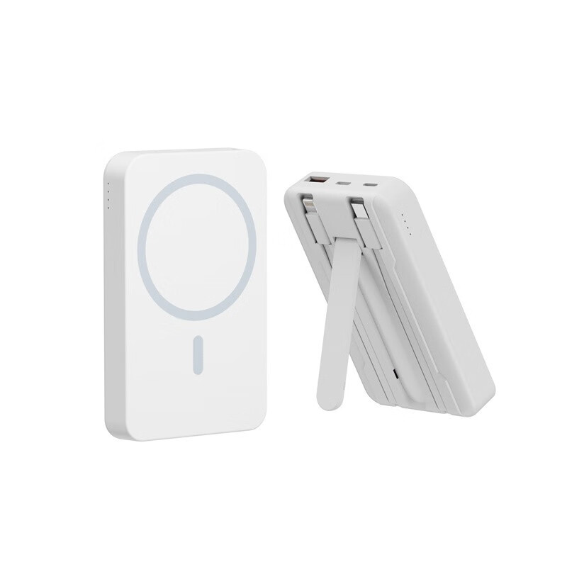 艾逸瑶选 SM-9037 阿西米磁吸无线充快充移动电源 10000mAh （单位：个）  白色