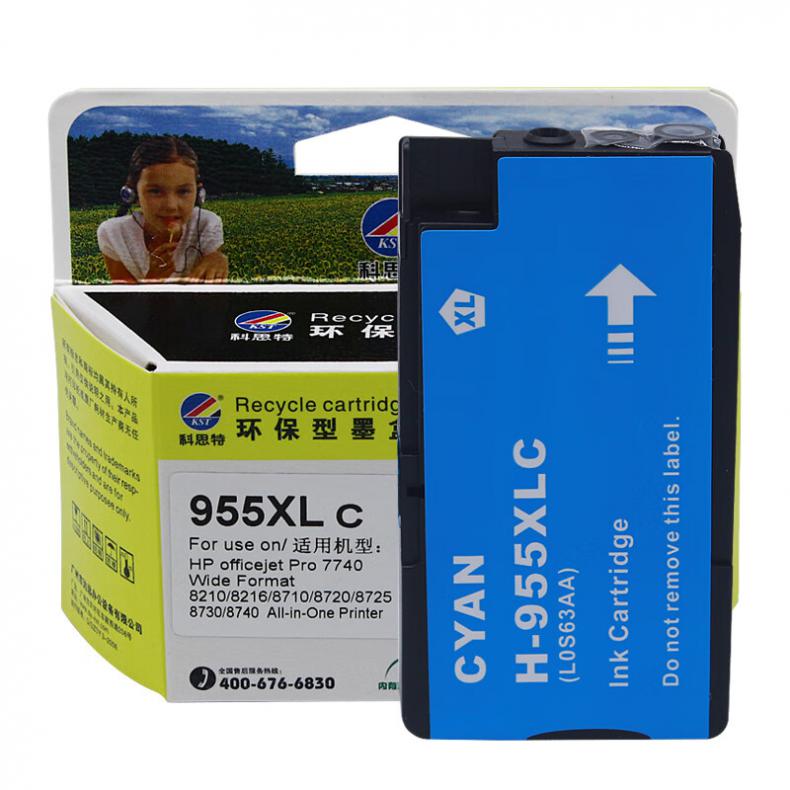 科思特（KST） K 955XL C 墨盒 1600页 （单位：个） 适用HP OfficeJet Pro 7720/7730/7740 Wide FormatAll-in-One Printer HP OfficeJet Pro 8210/8216/8710/8720 蓝色