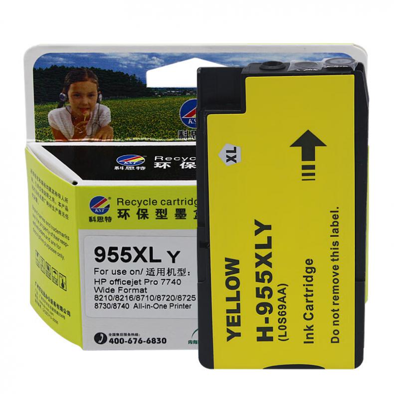 科思特（KST） K 955XL Y 墨盒 1600页 （单位：个） 适用HP OfficeJet Pro 7720/7730/7740 Wide FormatAll-in-One Printer HP OfficeJet Pro 8210/8216/8710/8720 黄色