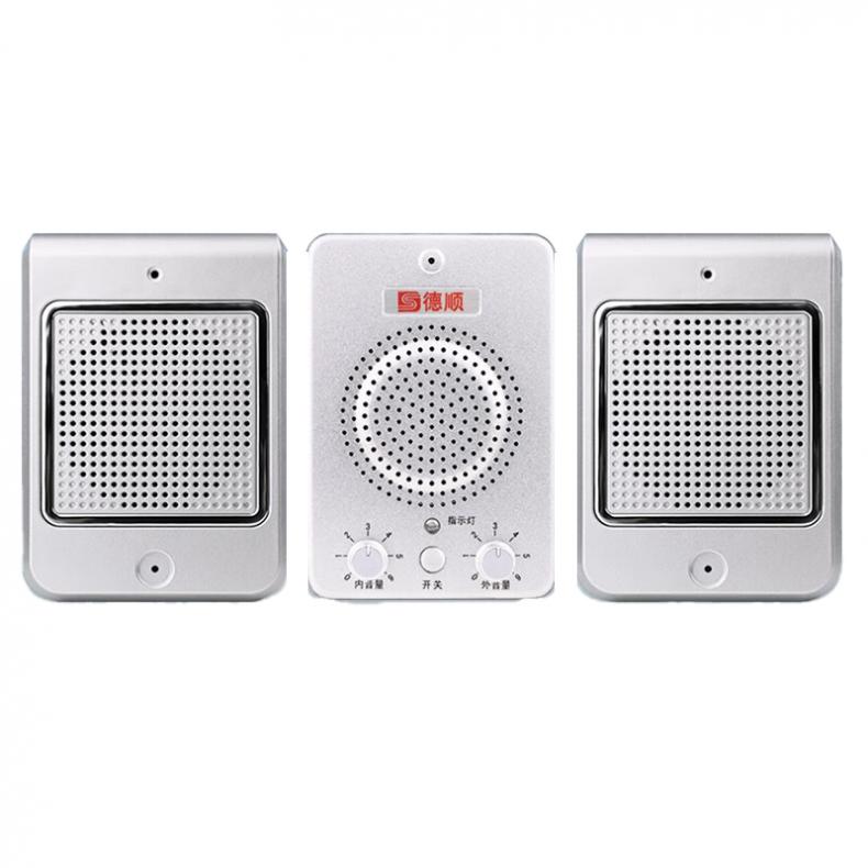 德顺（DESHUN） DS-666 窗口对讲机 含10W塑料方形双分机（单位：套） 银色