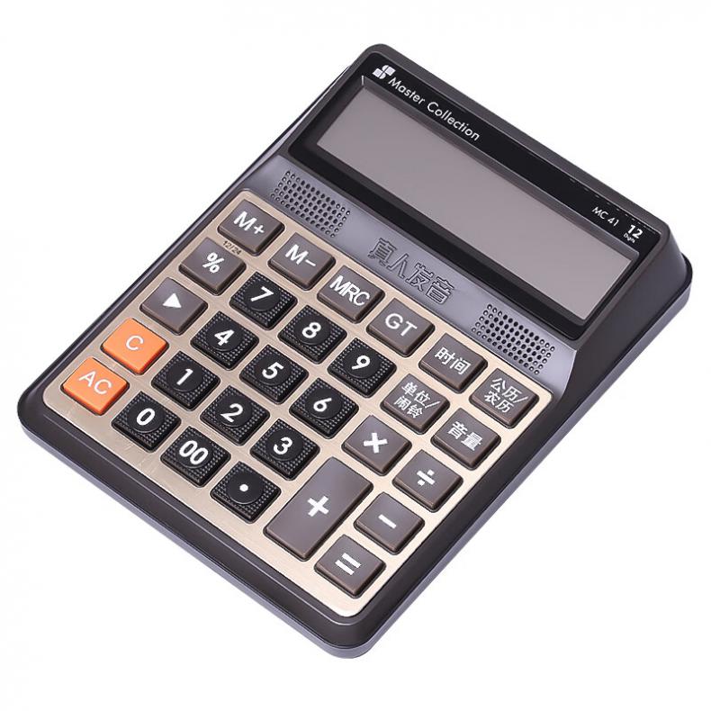 三木（SUNWOOD） MC41 语音型计算器 12位 （单位：个）  