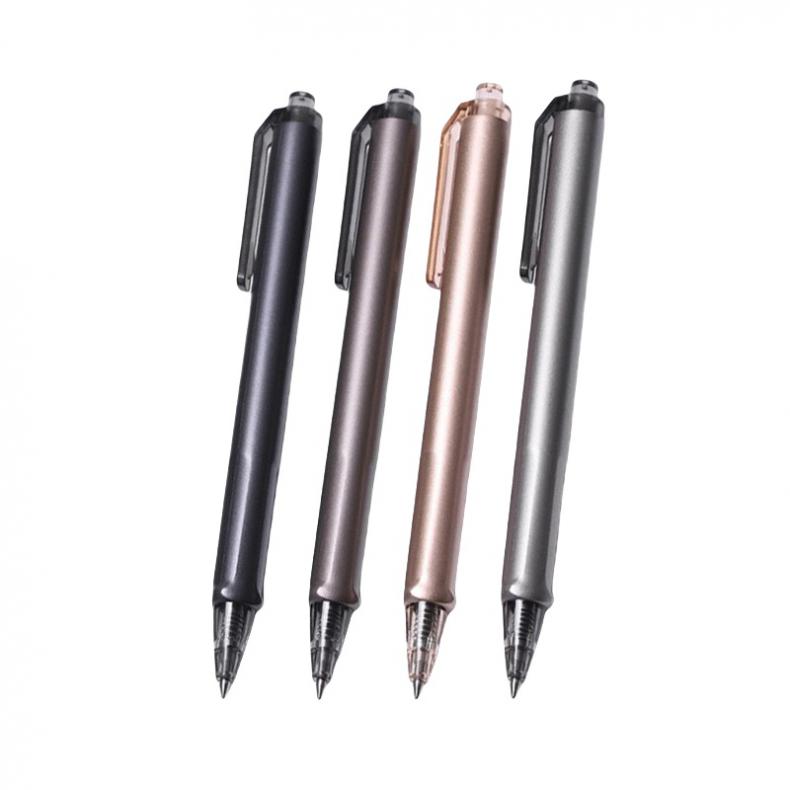 三木（SUNWOOD） MC10 名匠系列按动式子弹头中性笔 0.5mm 4支/盒 （单位：盒）  黑色