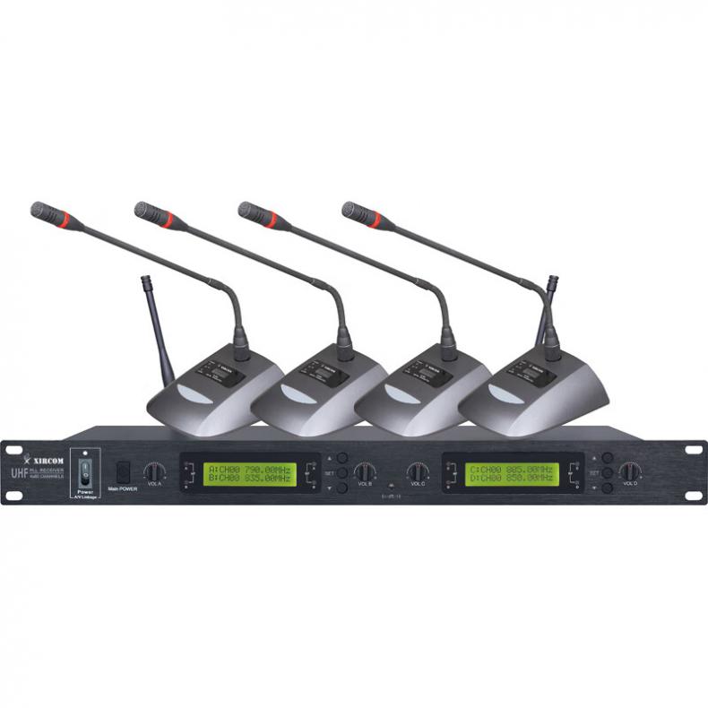 捷讯（XIRCOM） XC-C014 无线音像联动话筒 一拖四 （单位：套）