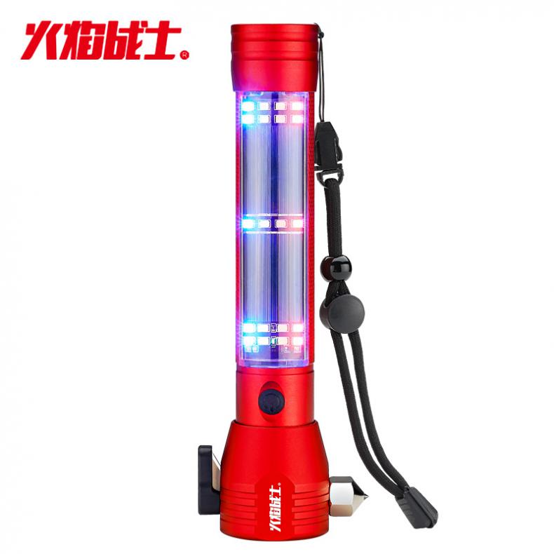 火焰战士 JSC-01 安全锤10合1版救生破窗锤 4*21cm （单位：个）  红色