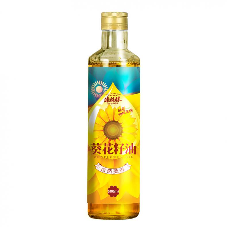 米妹妹（MIMEIMEI） 自然葵香 葵花籽油 500mL （单位：瓶）  
