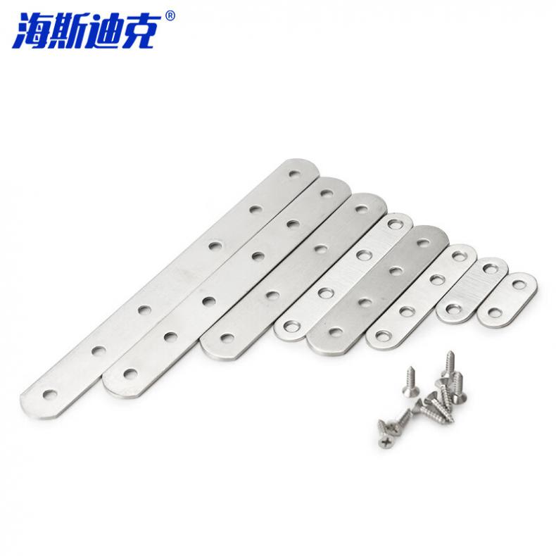 海斯迪克 gnjz-3519 不锈钢一字角码 10号 8孔 10个/盒（单位：盒）