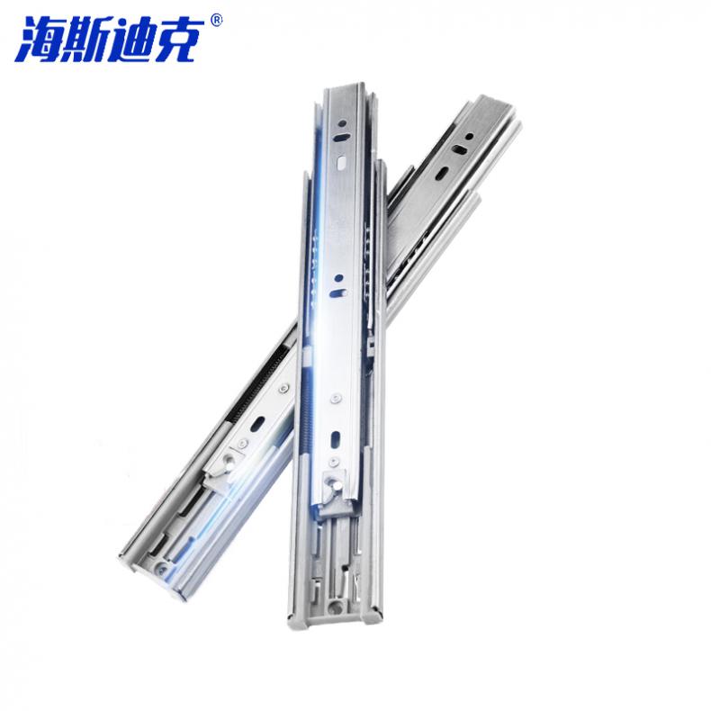 海斯迪克 gnjz-7343 加厚抽屉不锈钢阻尼滑轨 缓冲款 18寸 450mm（单位：副）