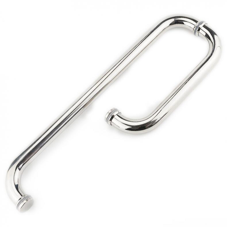 海斯迪克 gnxy-148304 L形不锈钢浴室玻璃门拉手 25*425*225mm（单位：个）