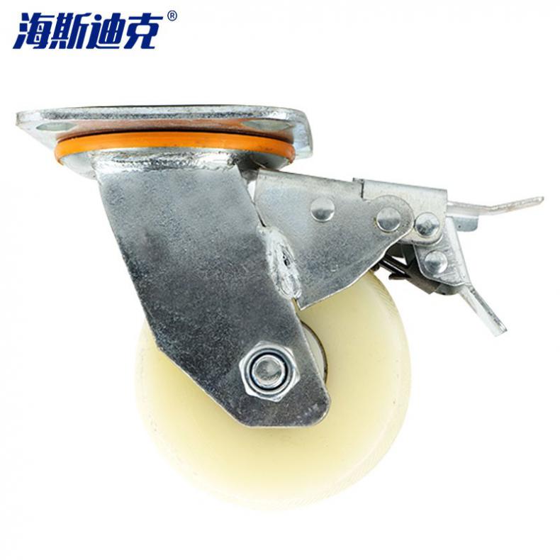 海斯迪克 gnjz-105 加厚尼龙万向轮 5寸（单位：个） 白色