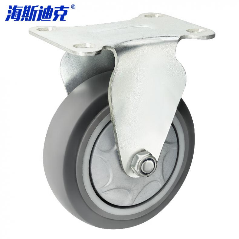 海斯迪克 gny-198 中型低噪脚轮 5寸 2定2刹（单位：组） 蓝/灰颜色随机