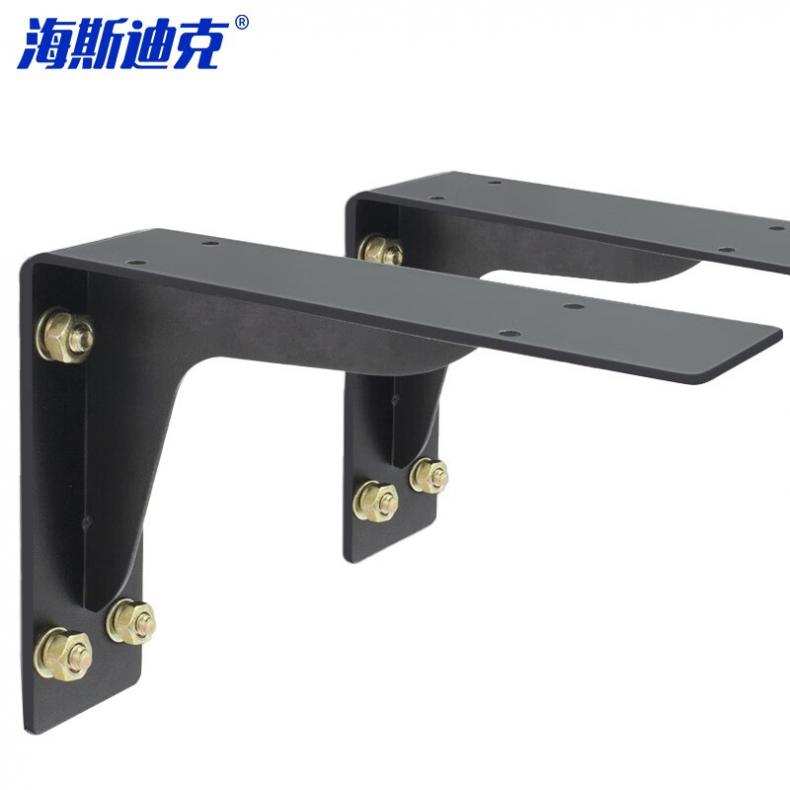 海斯迪克 gnjz-7446 三角支架冷轧钢层板托固定支架 14寸/个 2个/组（单位：组） 黑色