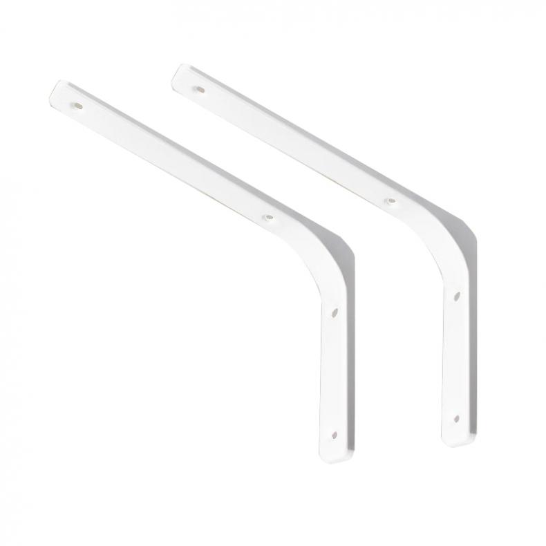 海斯迪克 gnjz-7446 三角支架冷轧钢层板托固定支架 12寸 2个/组（单位：组） 白色