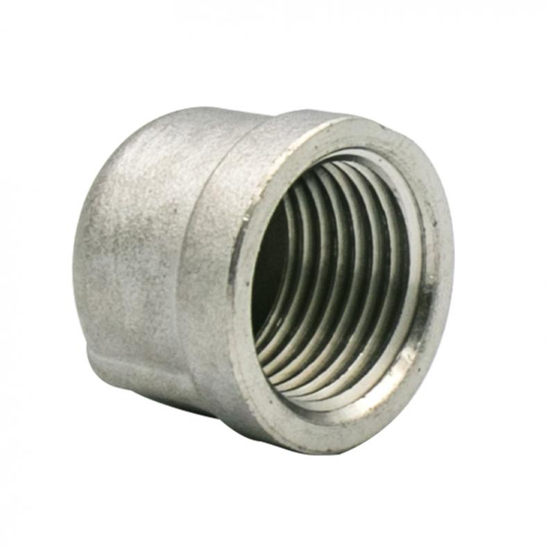 海斯迪克 HKZ-35 304不锈钢内螺纹圆管帽堵头 DN50-2（单位：个）