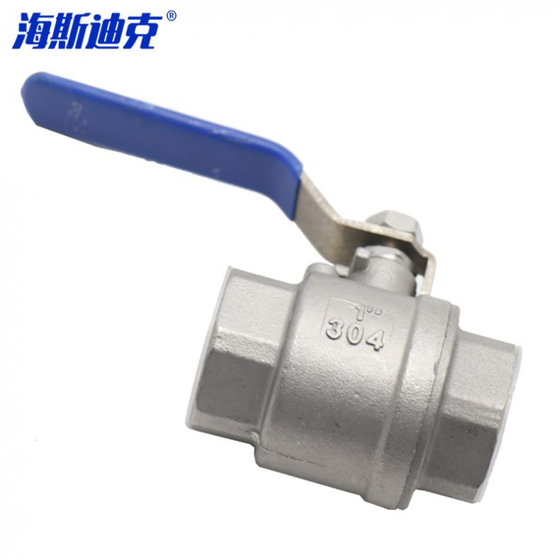 海斯迪克 HK-555 304不锈钢两片式球阀 DN25轻型（单位：个）