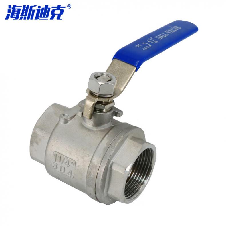海斯迪克 HKxy-23 304不锈钢两片式球阀 中型DN32（单位：个）