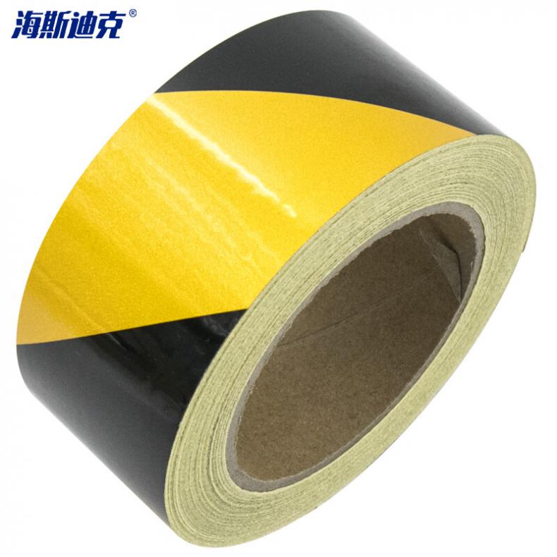 海斯迪克 HKJD-006 反光警示胶带 5cm*23m（单位：卷） 黑黄