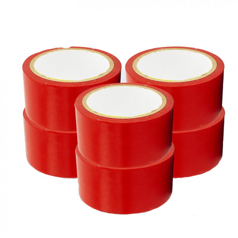 海斯迪克 HKJD-4 警示胶带 4.8cm*16y/卷 6卷/组（单位：组） 红色