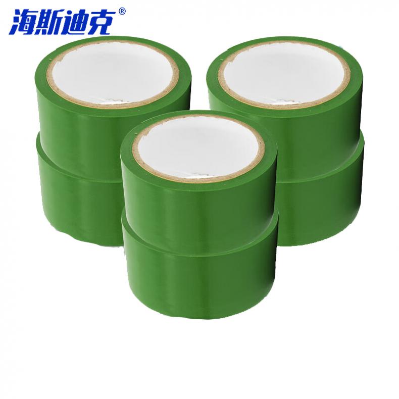海斯迪克 HKJD-4 警示胶带 4.8cm*16y/卷 6卷/组（单位：组） 绿色