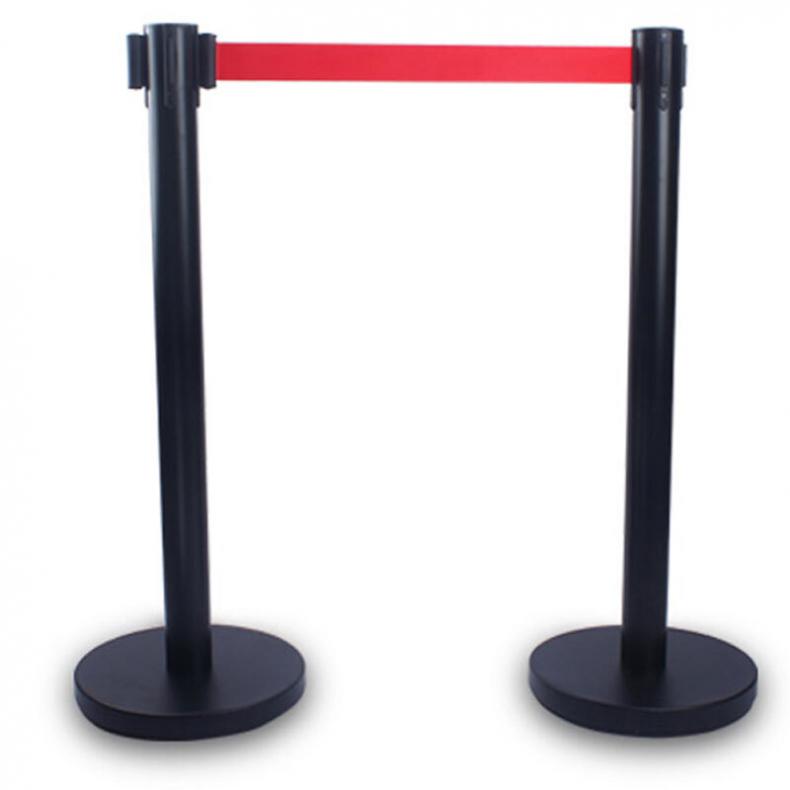 海斯迪克 HKL-250 伸缩护栏 2米带（单位：个） 烤漆黑