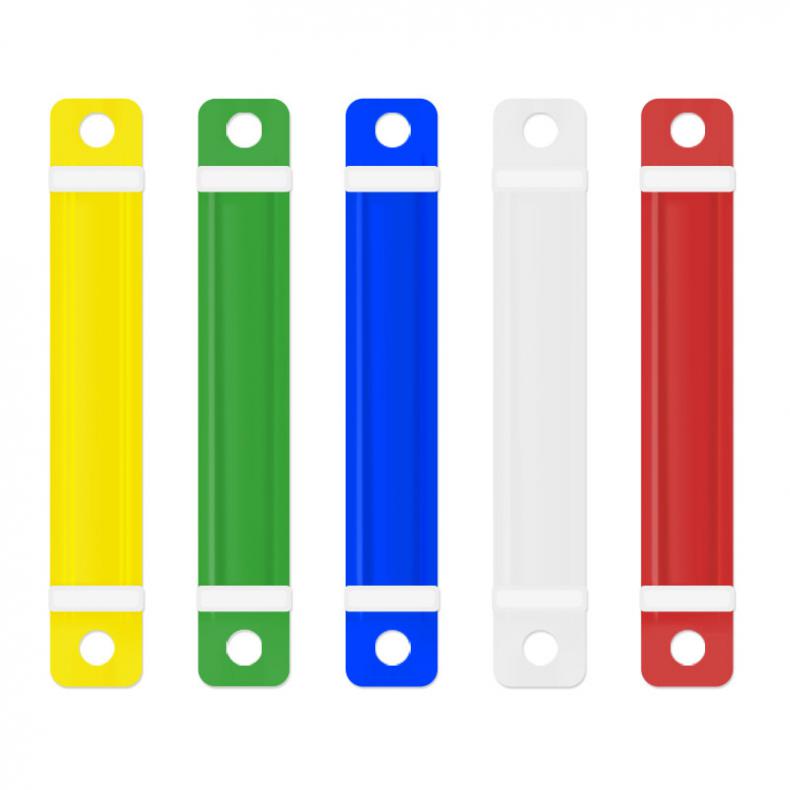 金得利 OS1079 塑料装订夹 80*10mm 50套/盒（单位：盒） 混色