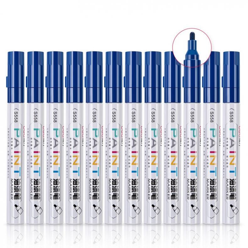 得力（deli） S558 记号笔 2.0mm 蓝色（单位：支） 蓝色