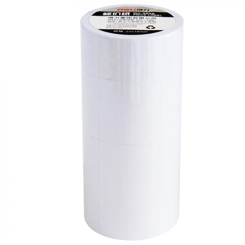 得力（deli） 3209 标价纸 10卷/筒 （单位：筒）  白色